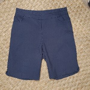 Jessica Riley Polka Dot Pull On Shorts, Navy M